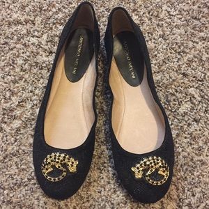 Black Antonio Melani Flats